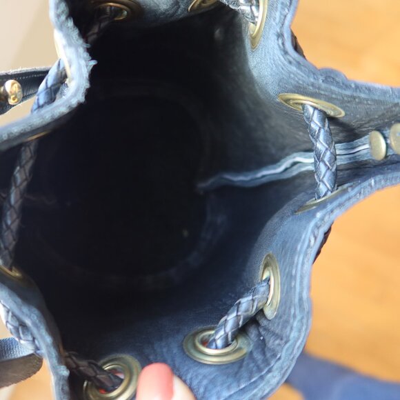 OOAK! Musick black crocodile bucket bag handmade by Meg Musick-Makely $600 - Picture 15 of 15